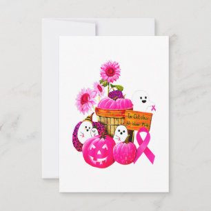 Carte De Remerciements Nous Portons des Fantômes Roses & des Citrouilles