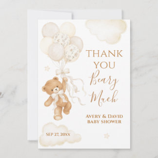 Carte De Remerciements Nous pouvons à peine attendre Baby Shower Neutre