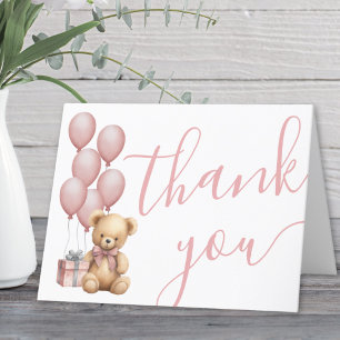 Carte De Remerciements Nous pouvons à peine attendre Fête Prénatale Bébé