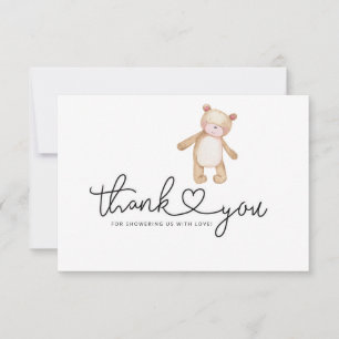 Carte De Remerciements Nous pouvons à peine attendre la baby shower