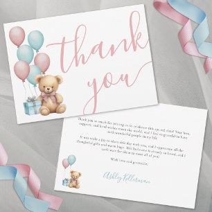 Carte De Remerciements Nous pouvons à peine attendre la Baby Shower d'Our