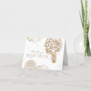 Carte De Remerciements Nous pouvons attendre un Baby shower neutre pour l