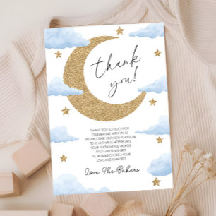 Carte De Remerciements Nous sommes ravis Boho Céleste Baby Shower
