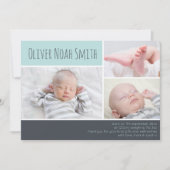 Carte De Remerciements Nouveau bébé faire-part/carte de remerciements (Devant)