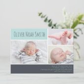 Carte De Remerciements Nouveau bébé faire-part/carte de remerciements (Debout devant)