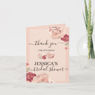 Carte De Remerciements Nouveau Chapitre Commence Livre Baby Shower Bain d
