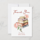 Carte De Remerciements Nouveau chapitre de livre d'histoire shower de mar (Devant)