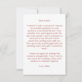 Carte De Remerciements Nouveau chapitre de livre d'histoire shower de mar (Dos)