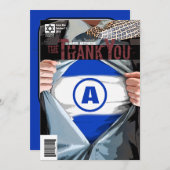 Carte de remerciements nouveau graphique de (Devant / Derrière)