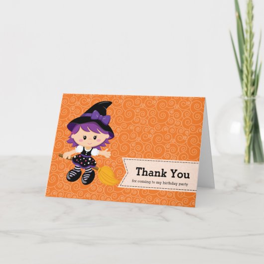 Carte De Remerciements Nouvel anniversaire d'Halloween (Devant)