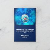 Carte De Remerciements Nouvel anniversaire du petit requin (Intérieur)