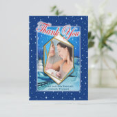 Carte De Remerciements Nouvel hiver pour bébé (Debout devant)