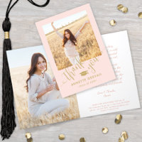 Nouvelle adresse & Graduation Photo Blush Pink & G