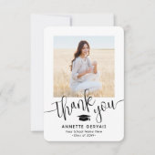 Carte De Remerciements Nouvelle adresse Moderne Design Script Graduation  (Devant)