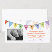 Carte De Remerciements Nouvelle bannière Photocard d'appréciation de (Devant / Derrière)