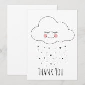 Carte De Remerciements Nuage merveilleux (Devant / Derrière)