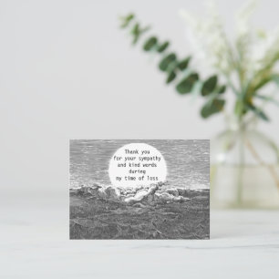 Carte de remerciements nuageux foncé