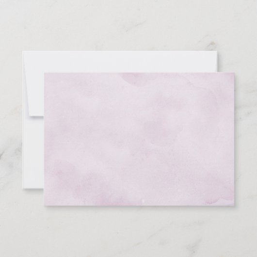 Carte De Remerciements Nuances de pourpre Dusty Blooms Mariage géométriqu (Dos)