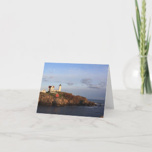 Carte De Remerciements Nubble Lighthouse at Dusk Note Card