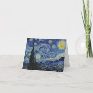 Carte De Remerciements "Nuit étoilée" par Van Gogh