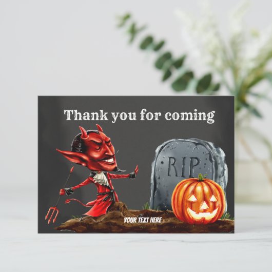 Carte De Remerciements Nuit fantastique (Debout devant)