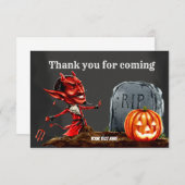 Carte De Remerciements Nuit fantastique (Devant / Derrière)