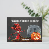 Carte De Remerciements Nuit Spooktacular (Debout devant)