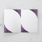 Carte de remerciements - nuit sur violet (Intérieur)
