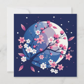 Carte De Remerciements Nuits Cherry Blossom (Dos)