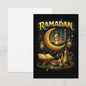 Carte De Remerciements Nuits dorées de Ramadan (Devant / Derrière)