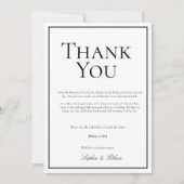 Carte de remerciements numérique traditionnelle si (Devant)