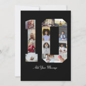 Carte De Remerciements Numéro 10 Collage photo (Devant)