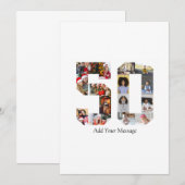 Carte De Remerciements Numéro 50 Collage photo (Devant / Derrière)