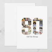 Carte De Remerciements Numéro 80 Collage photo (Devant / Derrière)