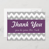 carte de remerciements nuptiale (Devant / Derrière)