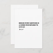 Carte De Remerciements Nurse Definition Card – Funny & Heartfelt  (Devant / Derrière)