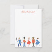 Carte De Remerciements Nutcracker mignon Noël personnalisé (Devant)