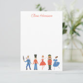 Carte De Remerciements Nutcracker mignon Noël personnalisé (Debout devant)