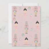 Carte De Remerciements Nutcracker Winter Onederland 1er anniversaire (Dos)
