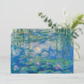 Carte De Remerciements Nymphéas par Claude Monet (Debout devant)