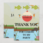 Carte De Remerciements O-FISH-AL premier anniversaire (Devant / Derrière)