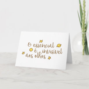Carte De Remerciements O invisivel aos olhos