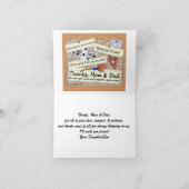 Carte De Remerciements Obtention du diplôme - mercis, maman et papa (Intérieur)