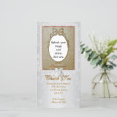 Carte de remerciements occasion spéciale avec phot (Debout devant)