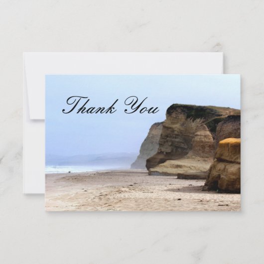 Carte de remerciements Ocean Cliffs (Devant)