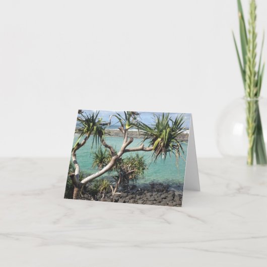 Carte De Remerciements Ocean Through the Trees Folded Greeting Card (Devant)