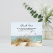 Carte De Remerciements Ocean View Funeral Thank You Note Card (Debout devant)
