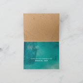 Carte De Remerciements Ocean Wave, Mariage plage (Intérieur)