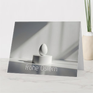 Carte De Remerciements Œuf de Pâques minimaliste sur un socle moderne