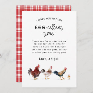 Carte De Remerciements Oeufs de poulet - Cellule d'anniversaire